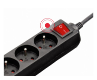 HAMA Listwa zasilająca Standard 3gn, 3m, czarna - 1416391 - zdjęcie 5